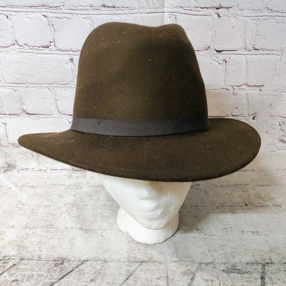 Country Gentleman Wilton Brown Wool Fedora Hat M
